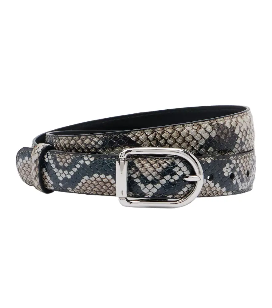 Altuzarra Snake-effect leather belt - Women's Accessories