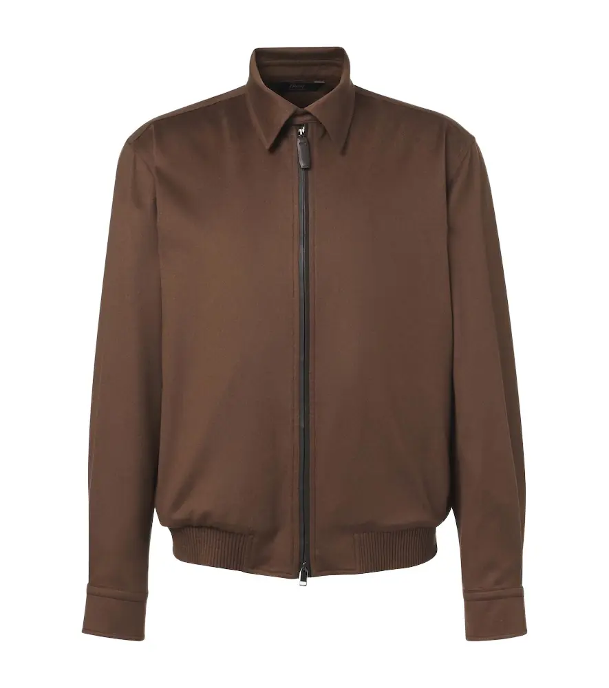 Brioni Cashmere and wool blouson jacket