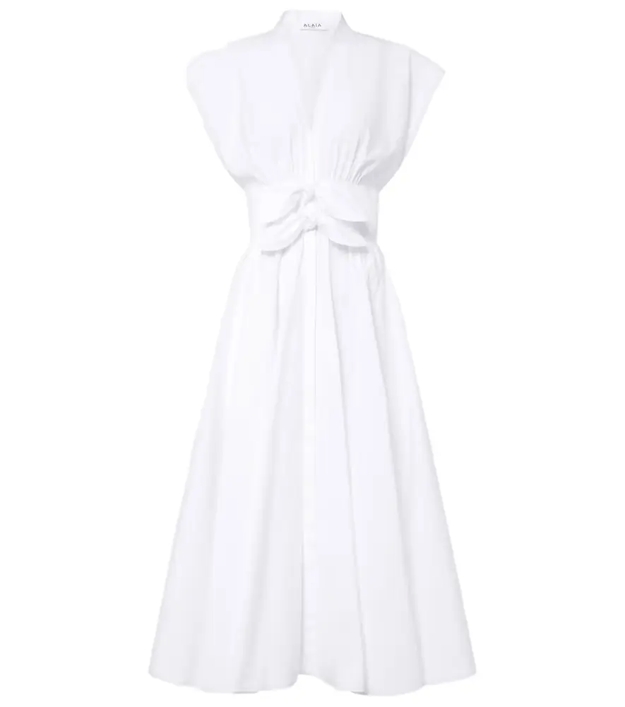 Alaia Alaïa Cotton poplin midi dress