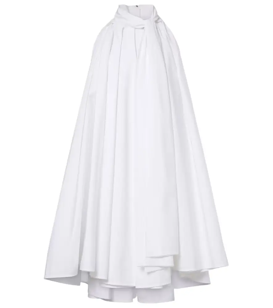 Givenchy Pleated cotton poplin minidress