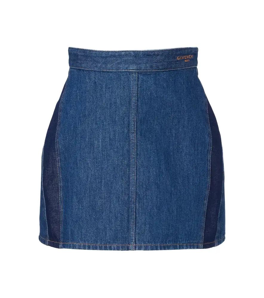 Givenchy Logo denim miniskirt