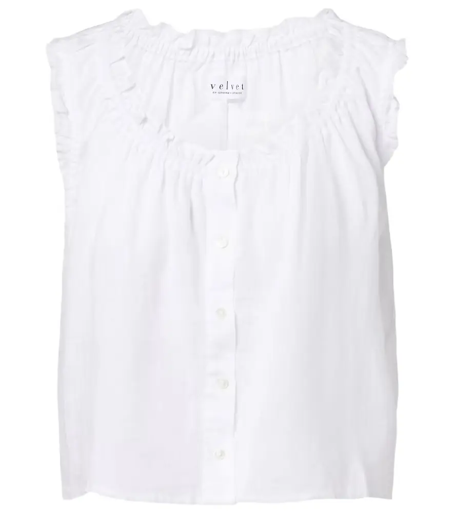 Velvet Tana linen top