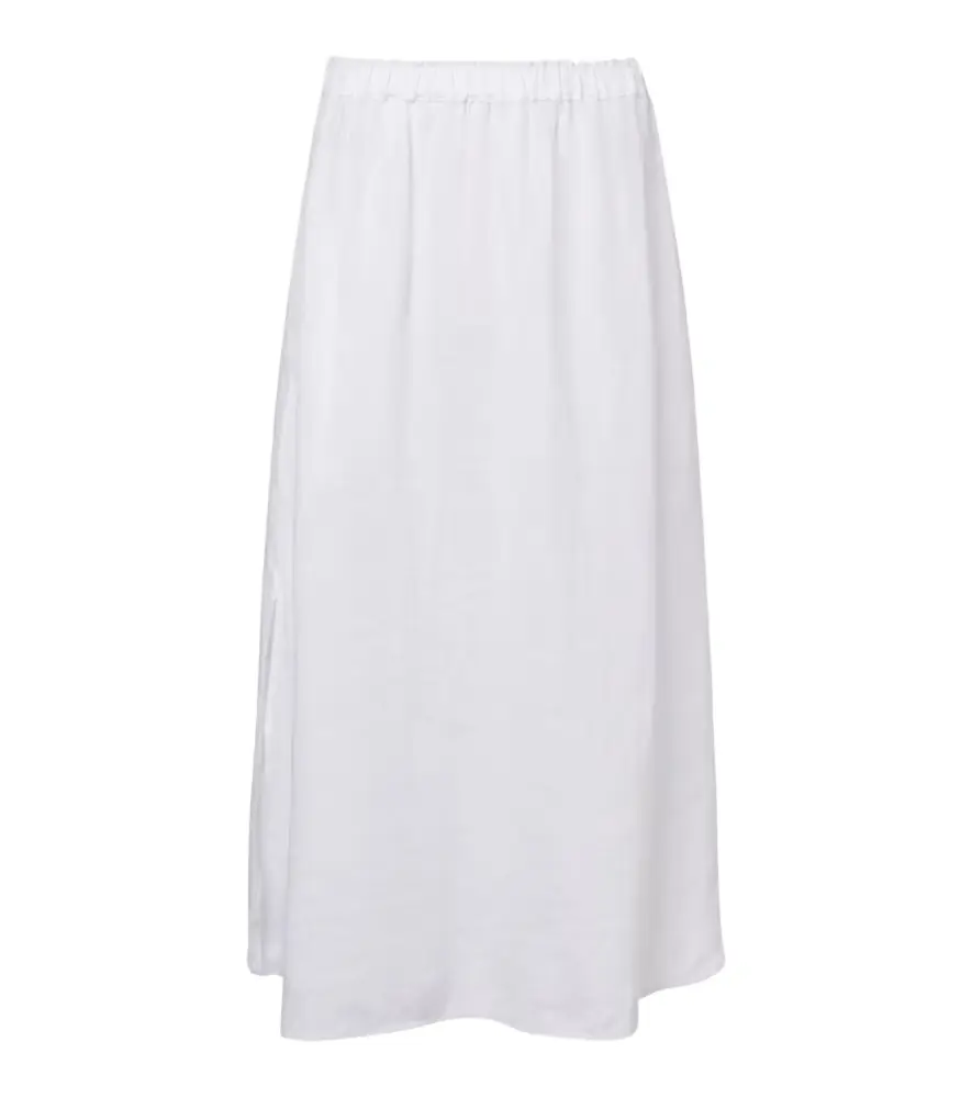 Velvet Virginia linen midi skirt