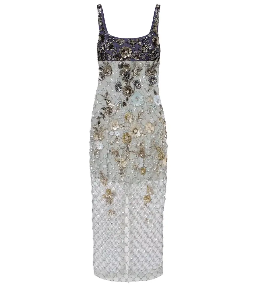 La Fuori Là Fuori Nyx Bloom Aurora embellished cocktail dress