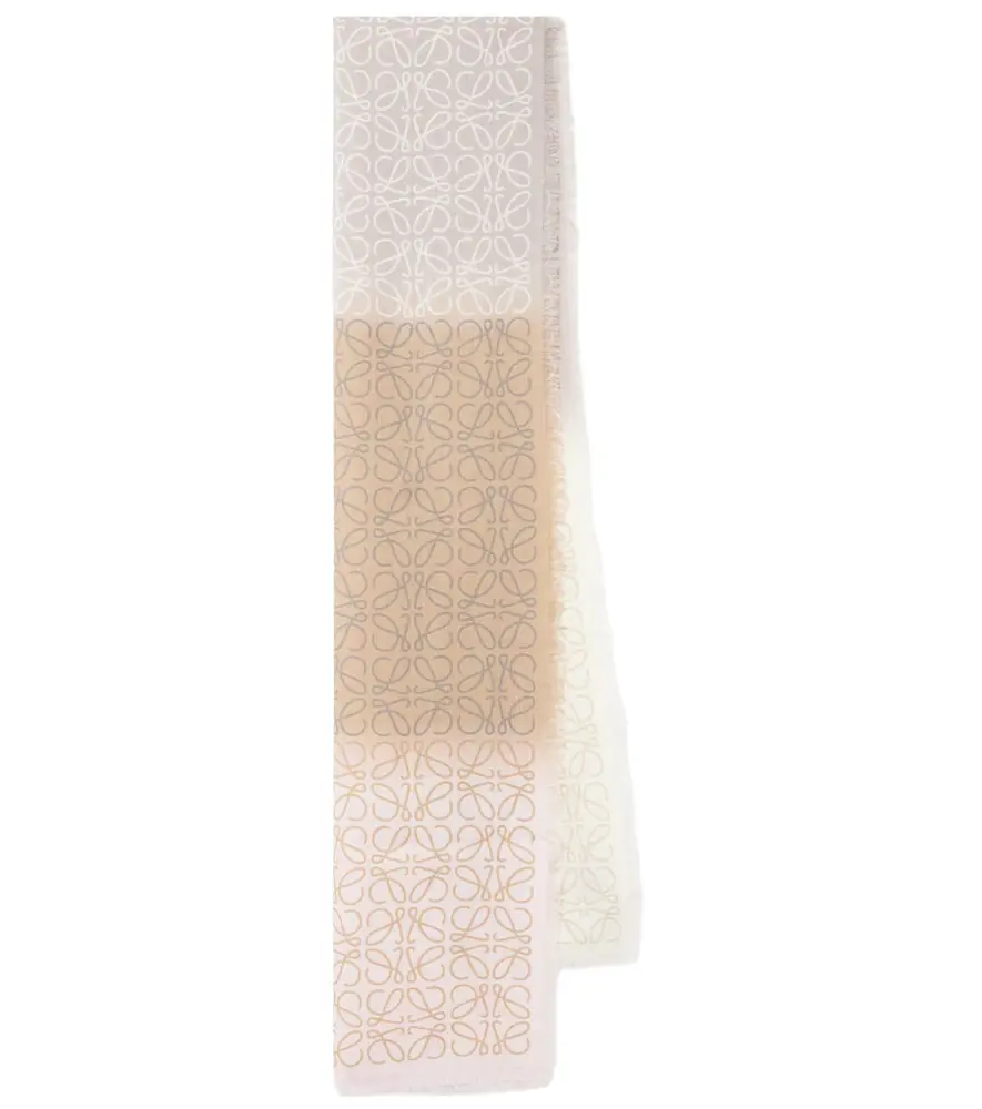 Loewe Anagram wool, silk and cashmere scarf