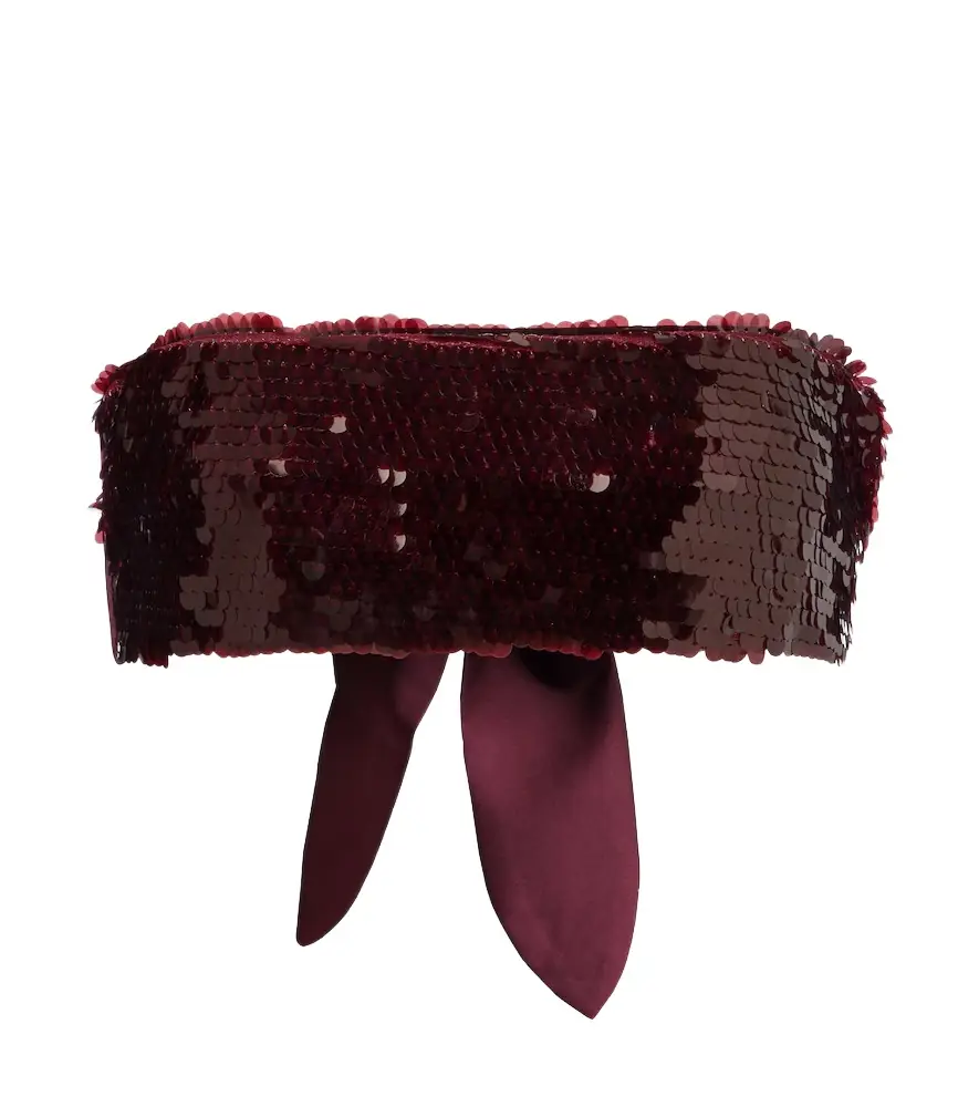 Adriana Degreas Sequined bandeau top