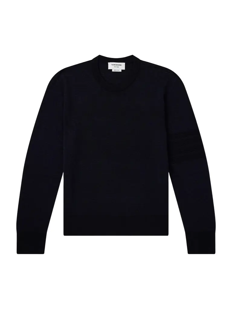 Thom Browne Milano Stitch Wool, Linen and Cotton-Blend Sweater - Men - Women's Clothing