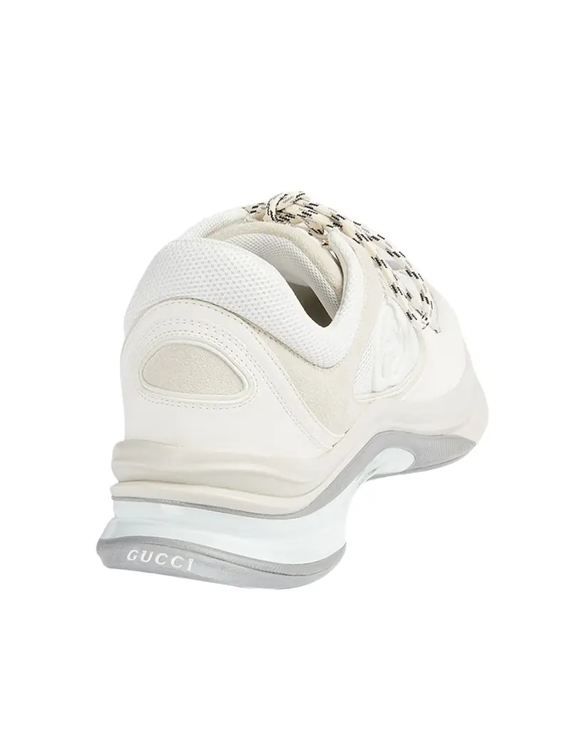 Gucci Men 's Run Premium Mesh and Suede GG Runner Sneakers - Women's Shoes