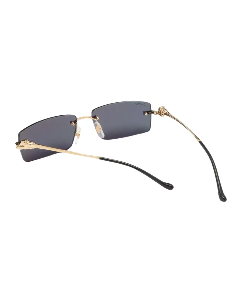 Cartier Men 's Rimless Metal Rectangle Sunglasses - Women's Accessories