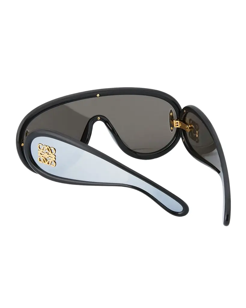 Loewe Men 's Wave Acetate Anagram-Temple Mask Sunglasses - Women's Accessories