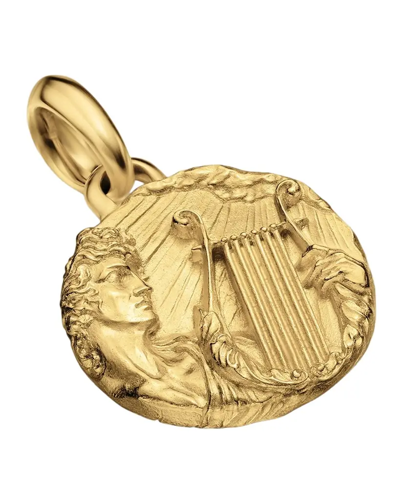 David Yurman Men 's Apollo Amulet in 18K Yellow Gold, 24mm