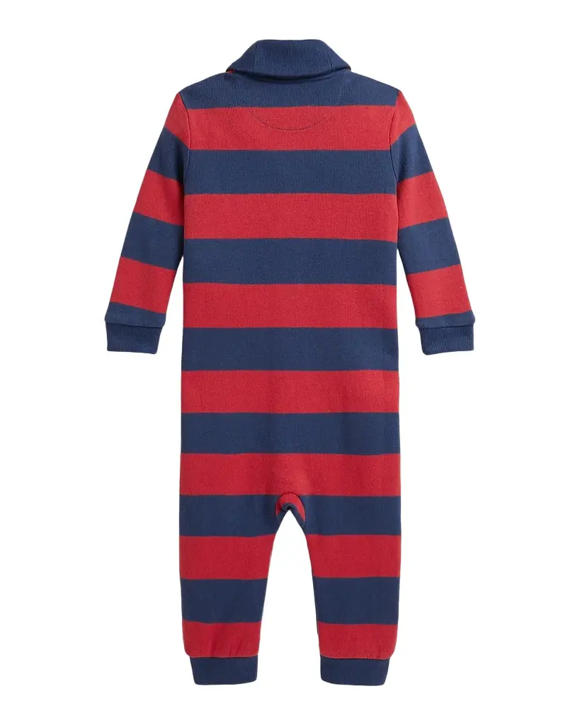 Polo Ralph Lauren Boy 's Estate-Rib Striped Cotton Coverall, Size 3M-12M