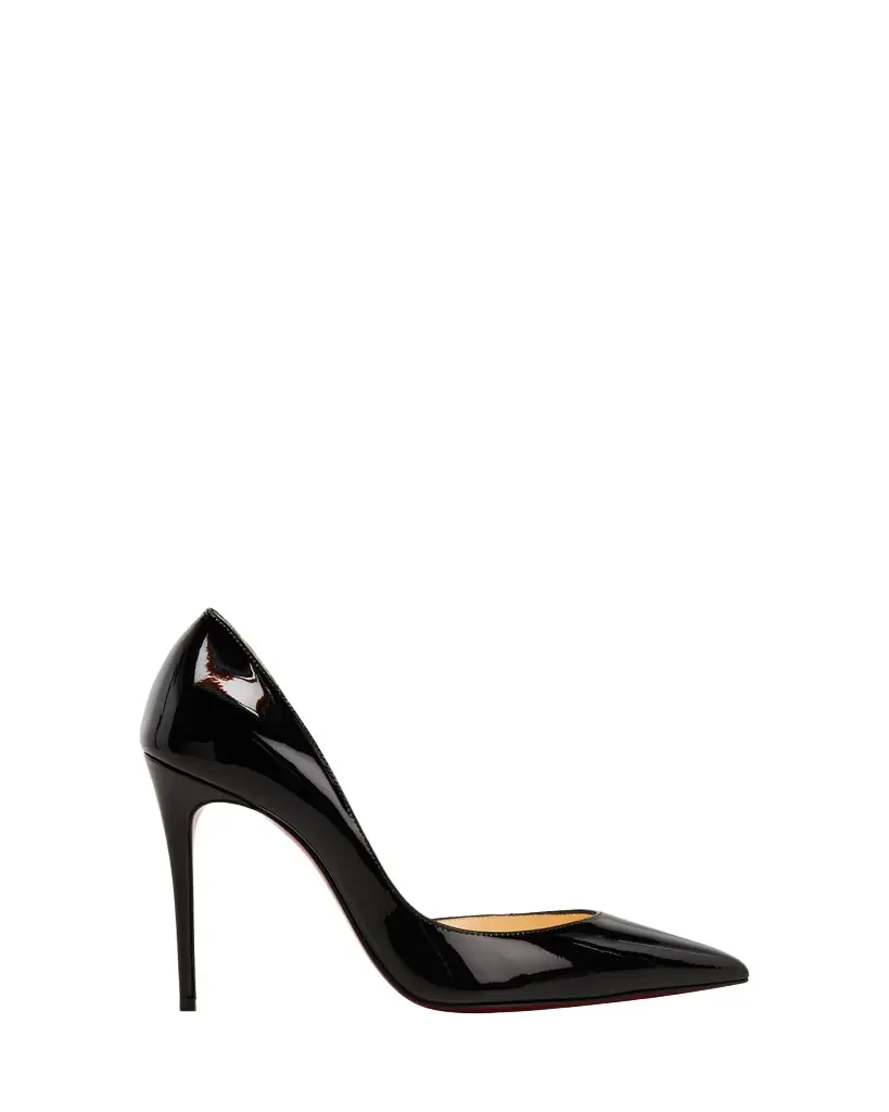 Christian Louboutin 100mm Iriza Patent Open-Side Pumps - Women's Shoes