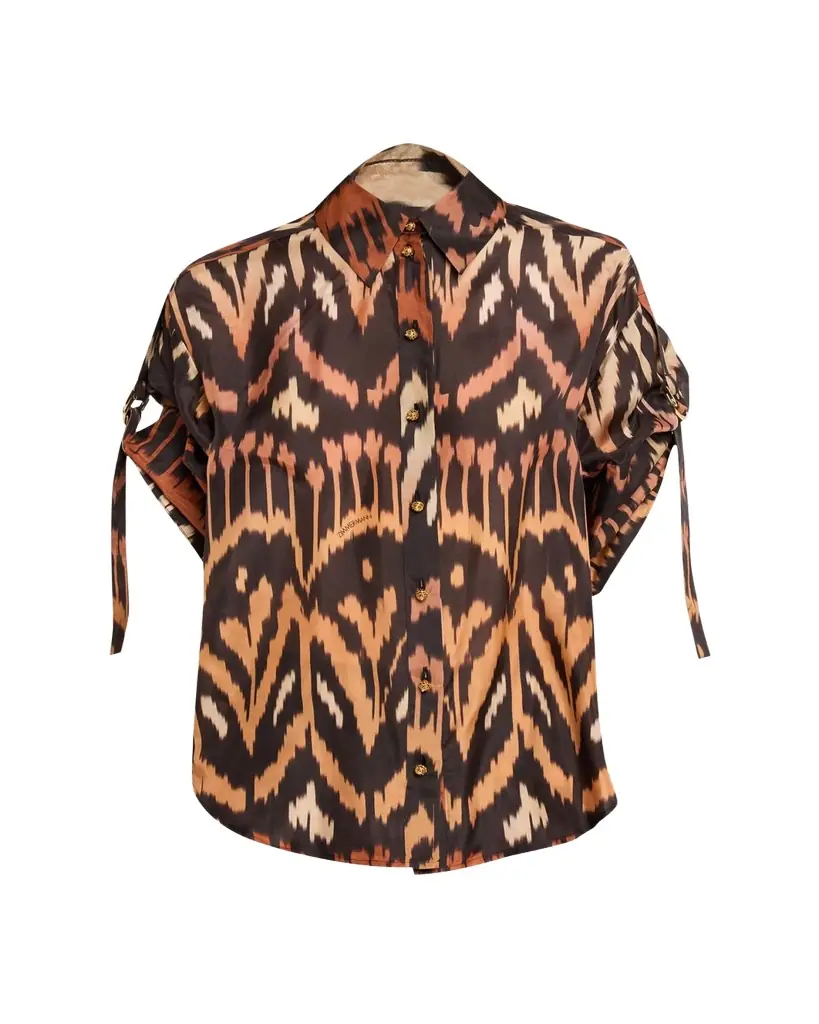 Zimmermann Aster Ikat Relaxed Shirt