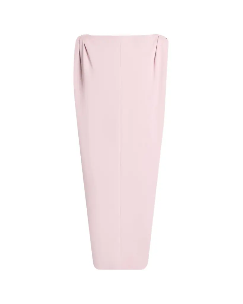 Balenciaga Gathered-Shoulder High-Neck Midi Sack Dress