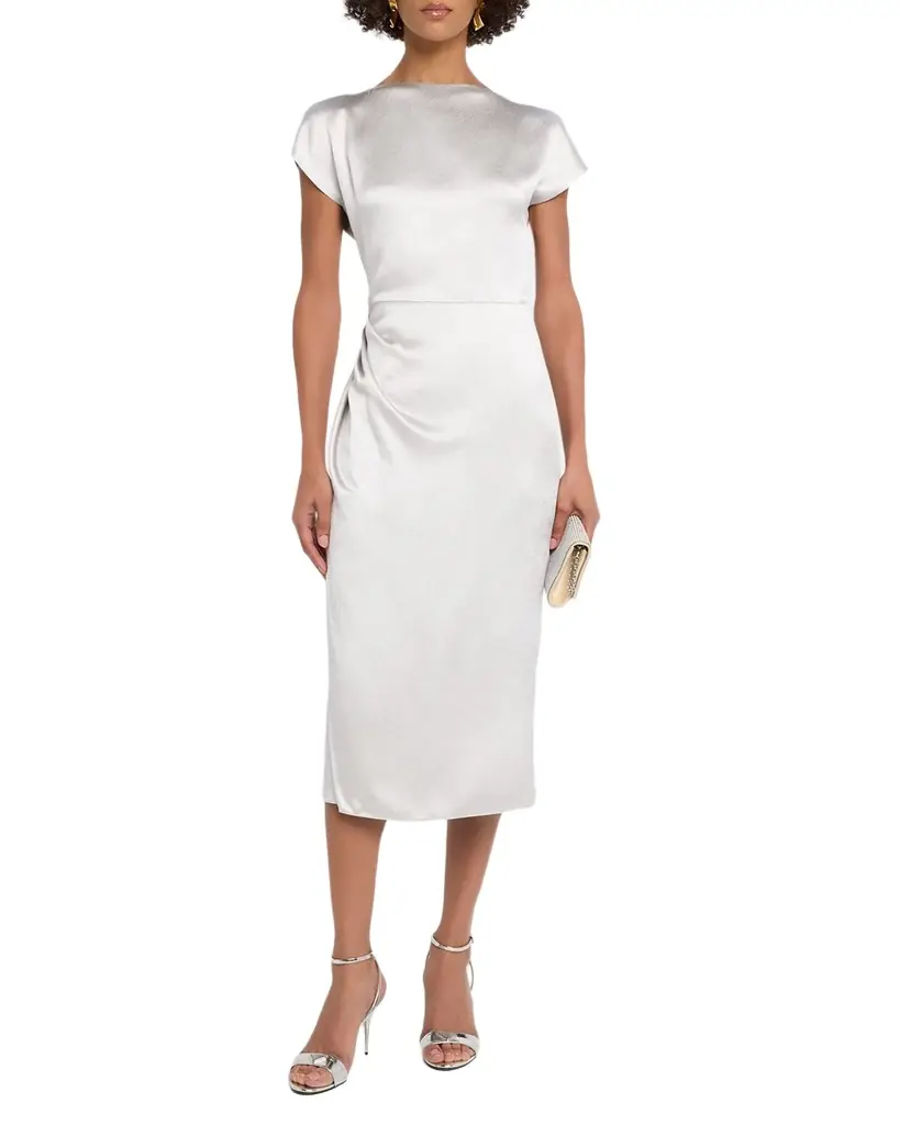 armani satin dress Armani Corset Satin Gown