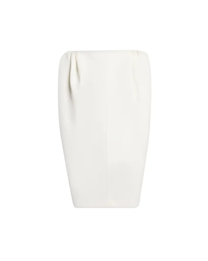 Balenciaga Gathered-Shoulder High-Neck Mini Sack Dress