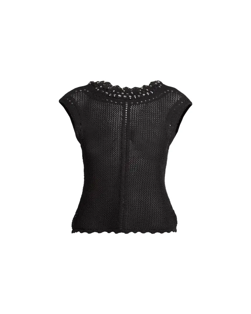 Isabel Marant Metorie Backless Crochet Knit Top - Women's Clothing