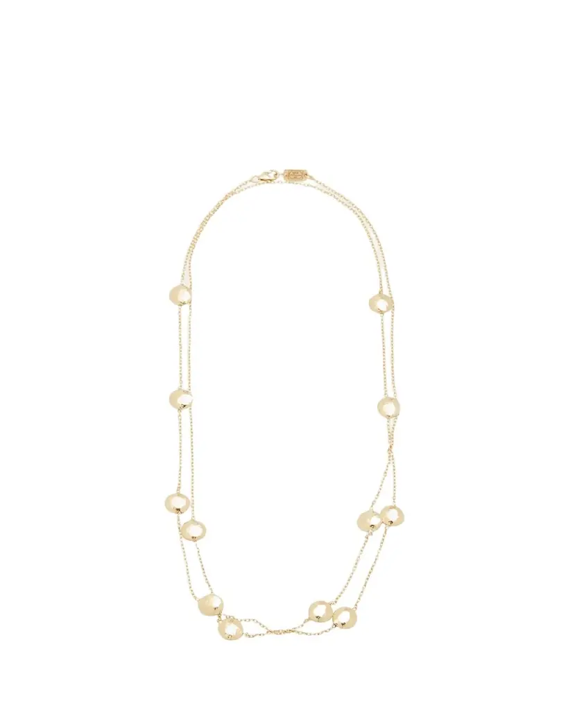 Ippolita Long Hammered Pinball Layering Necklace in 18K Gold