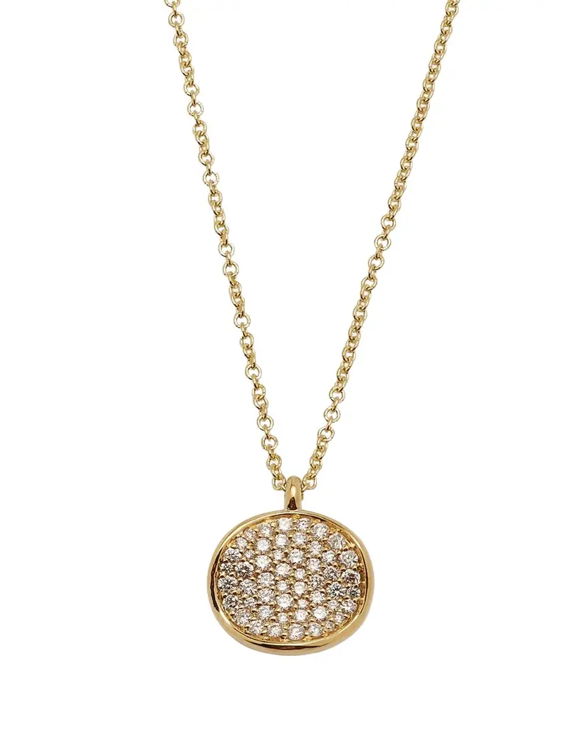 Ippolita Small Flower Pendant Necklace in 18K Gold with Diamonds