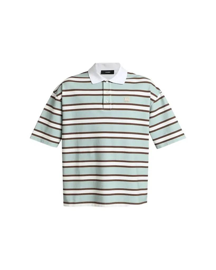 Amiri Men's Cotton Multi-Stripe MA Polo Shirt