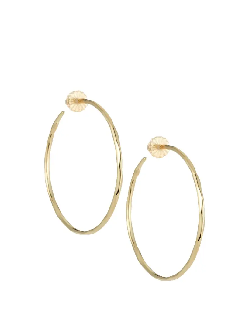 Ippolita Large Squiggle Hoop Earrings in 18K Gold