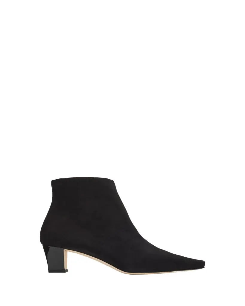Manolo Blahnik Jaima Suede Side-Zip Ankle Boots