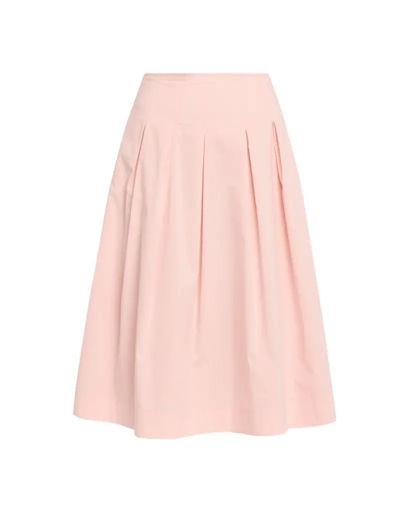 SIMKHAI Elora Poplin Midi Skirt