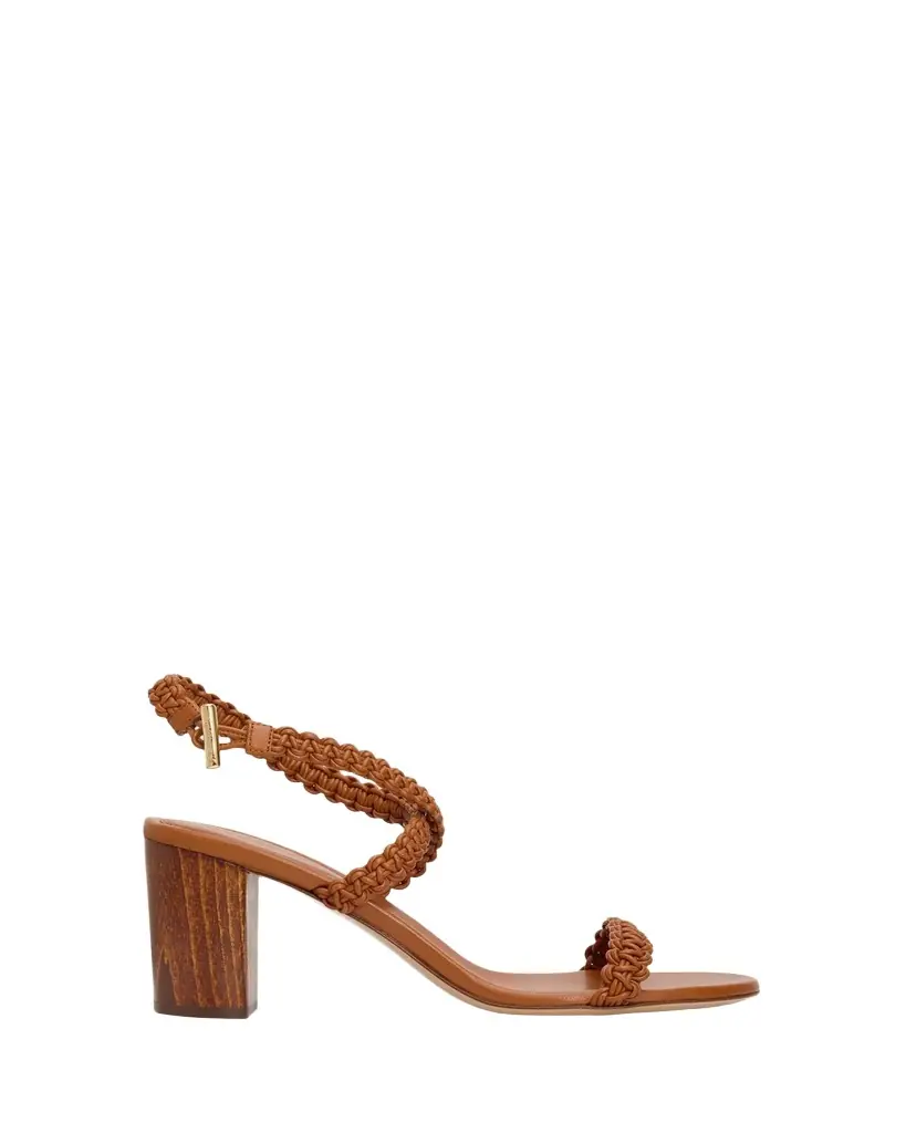 Gianvito Rossi 70mm Braided Leather Sandals