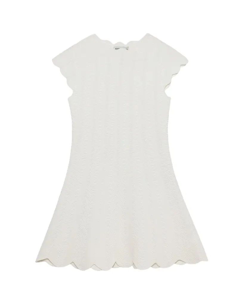 SIMKHAI Evalynn Wavy Knit Mini Dress