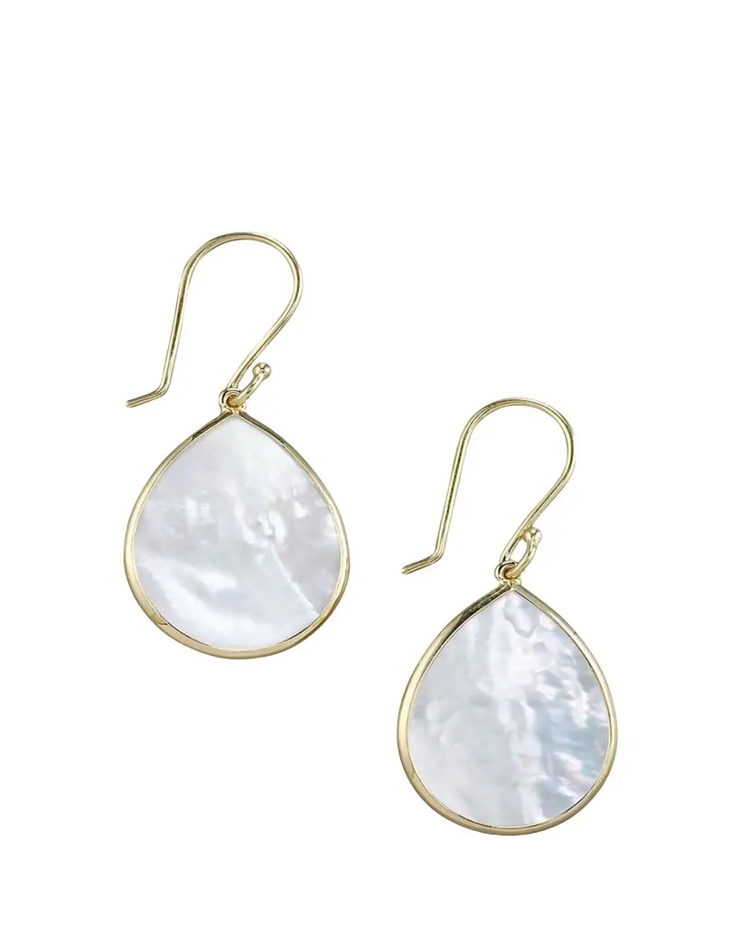 Ippolita Small Stone Teardrop Earrings in 18K Gold