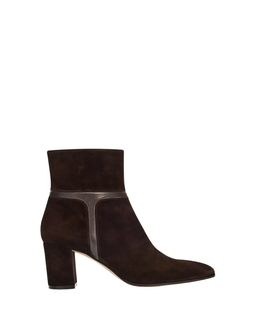Gianvito Rossi 70mm Suede and Leather Ankle Boots