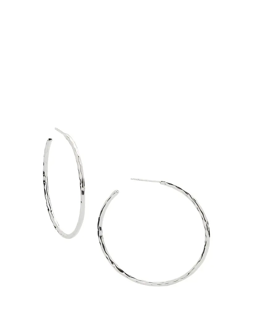 Ippolita Medium Squiggle Hoop Earrings in Sterling Silver