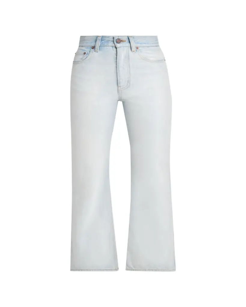 Chloe Bleached Cotton Denim Jeans - Women's Clothing