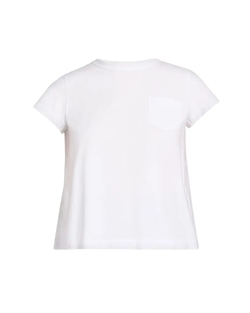 SACAI Cotton Poplin x Cotton Jersey T-Shirt