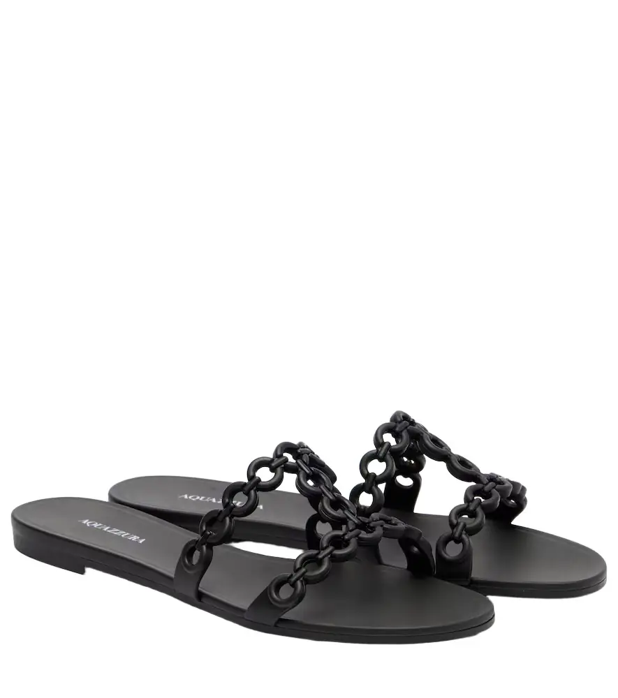 Aquazzura Infinity Chain Jelly sandals