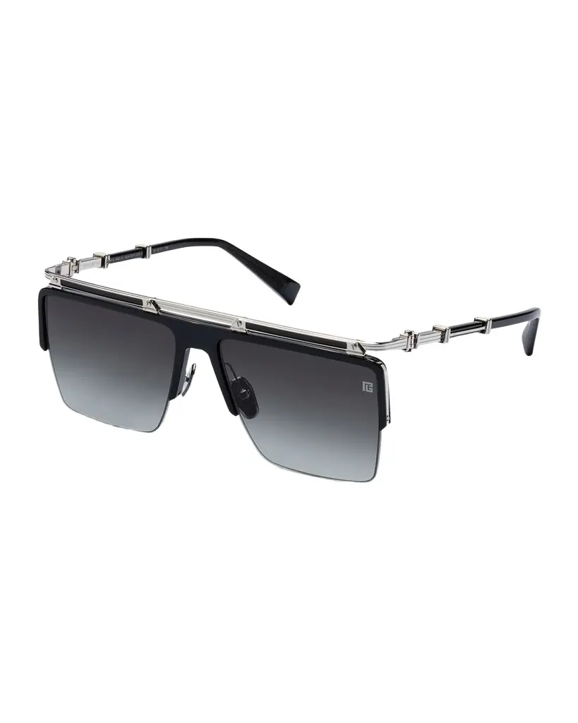 Balmain Triomphe Rectangle Sunglasses