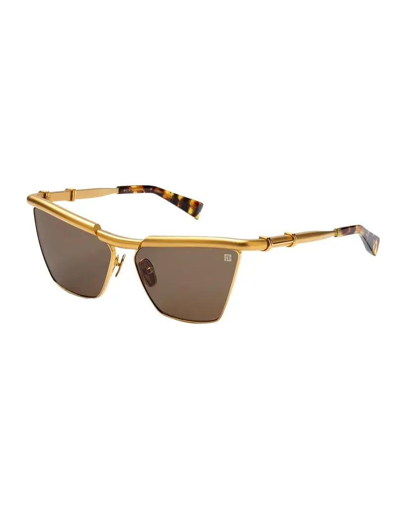 Balmain Victorie Cat Eye Titanium Sunglasses