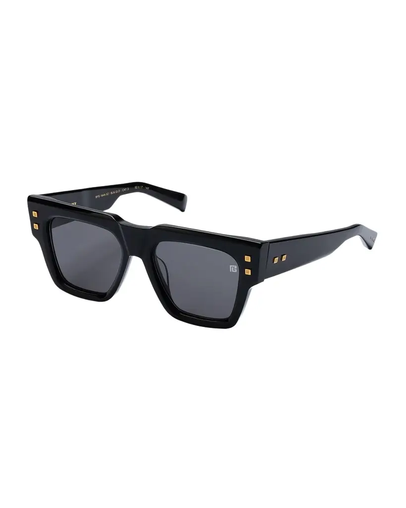 Balmain B-Army Acetate Square Sunglasses