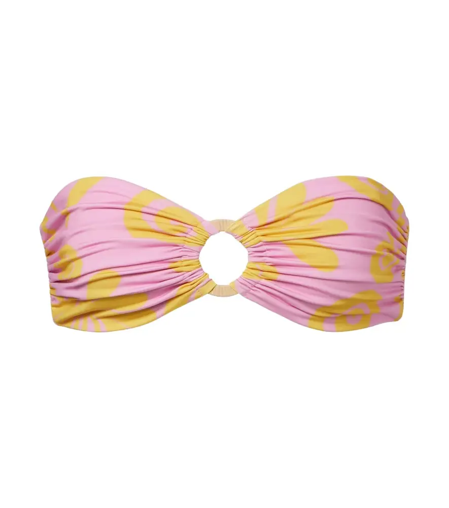 Cala de la Cruz Lulu printed high-rise bikini bottoms