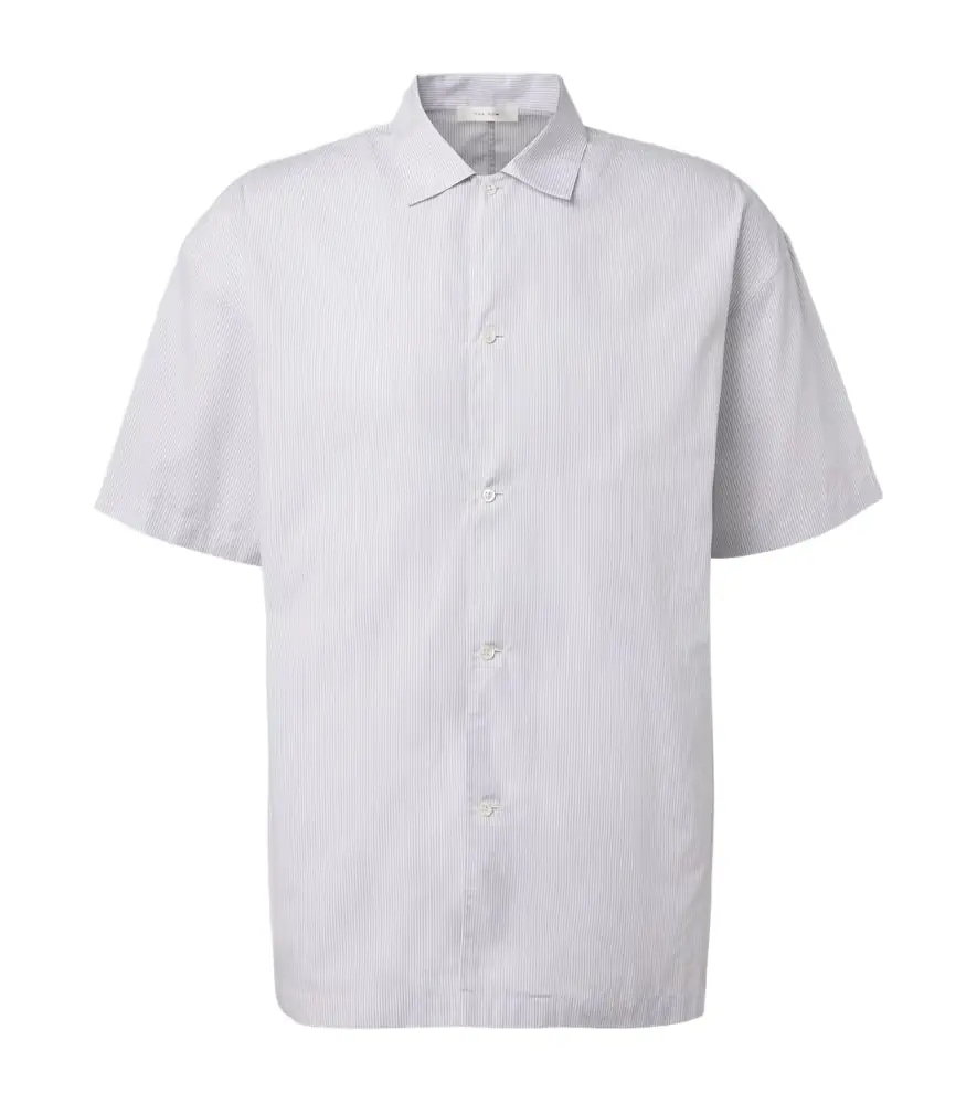 The Row Palone striped cotton shirt
