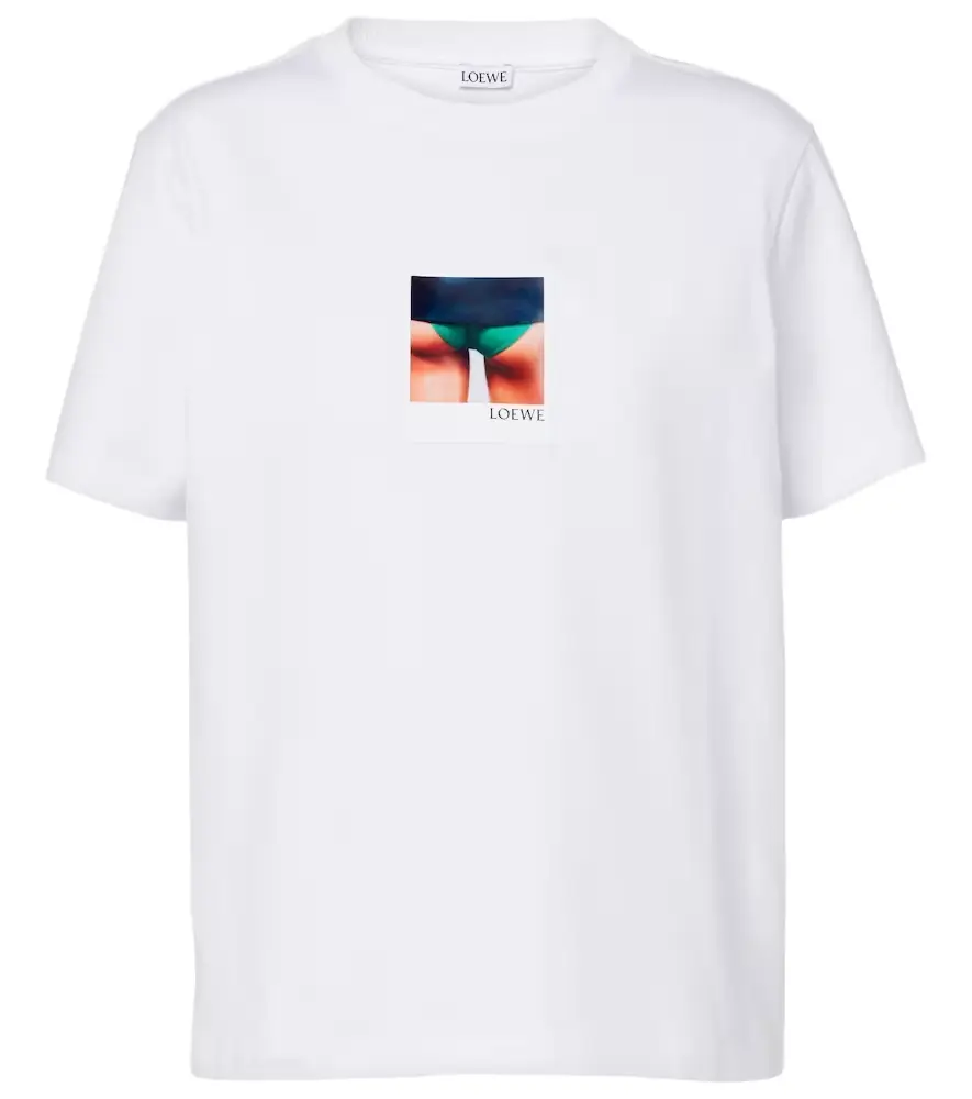 Loewe Appliqué cotton jersey T-shirt