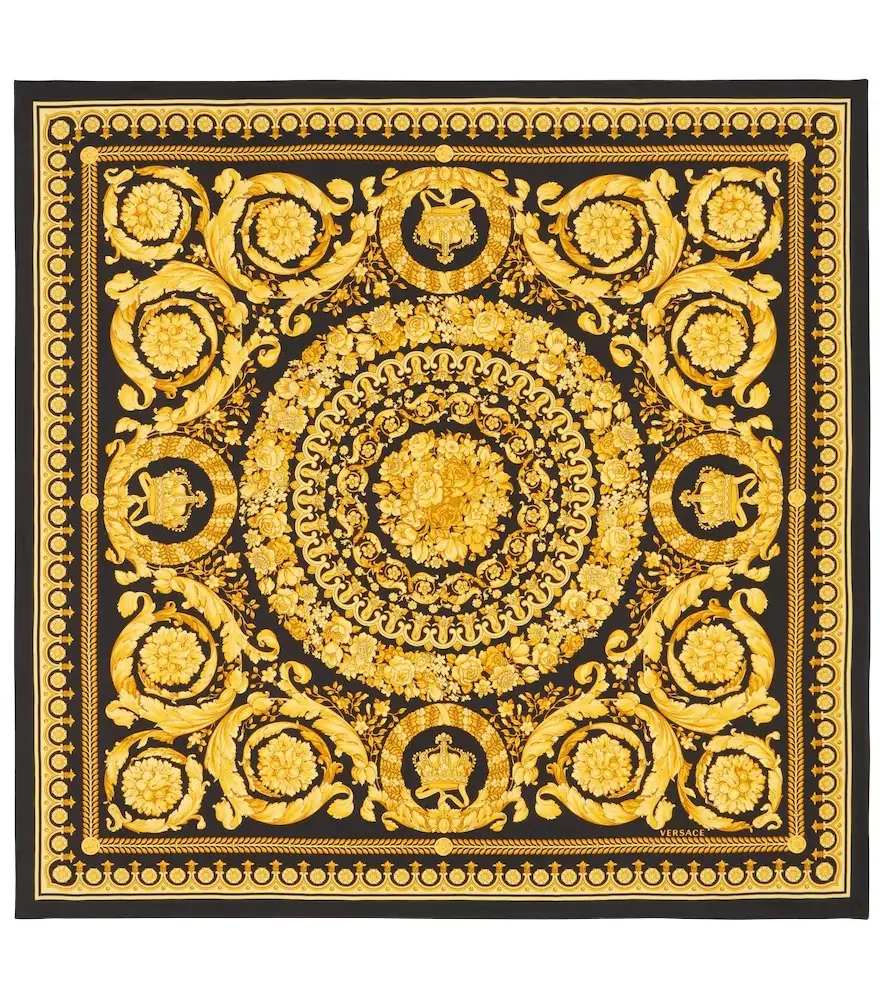 Versace Barocco silk scarf