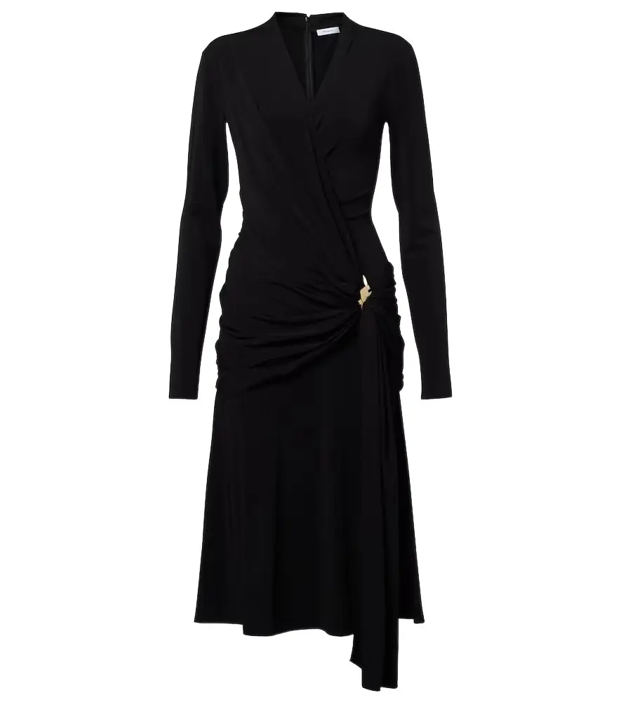 Ferragamo Draped jersey midi dress