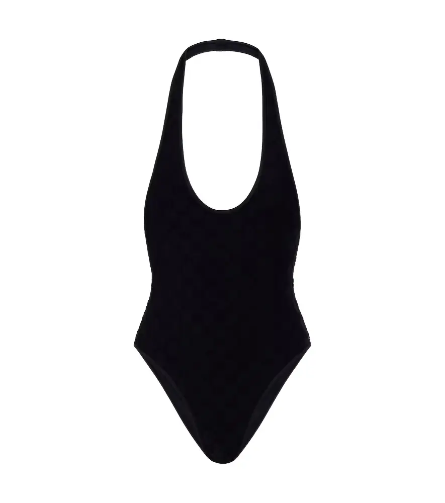 Gucci GG terry-trimmed jersey swimsuit