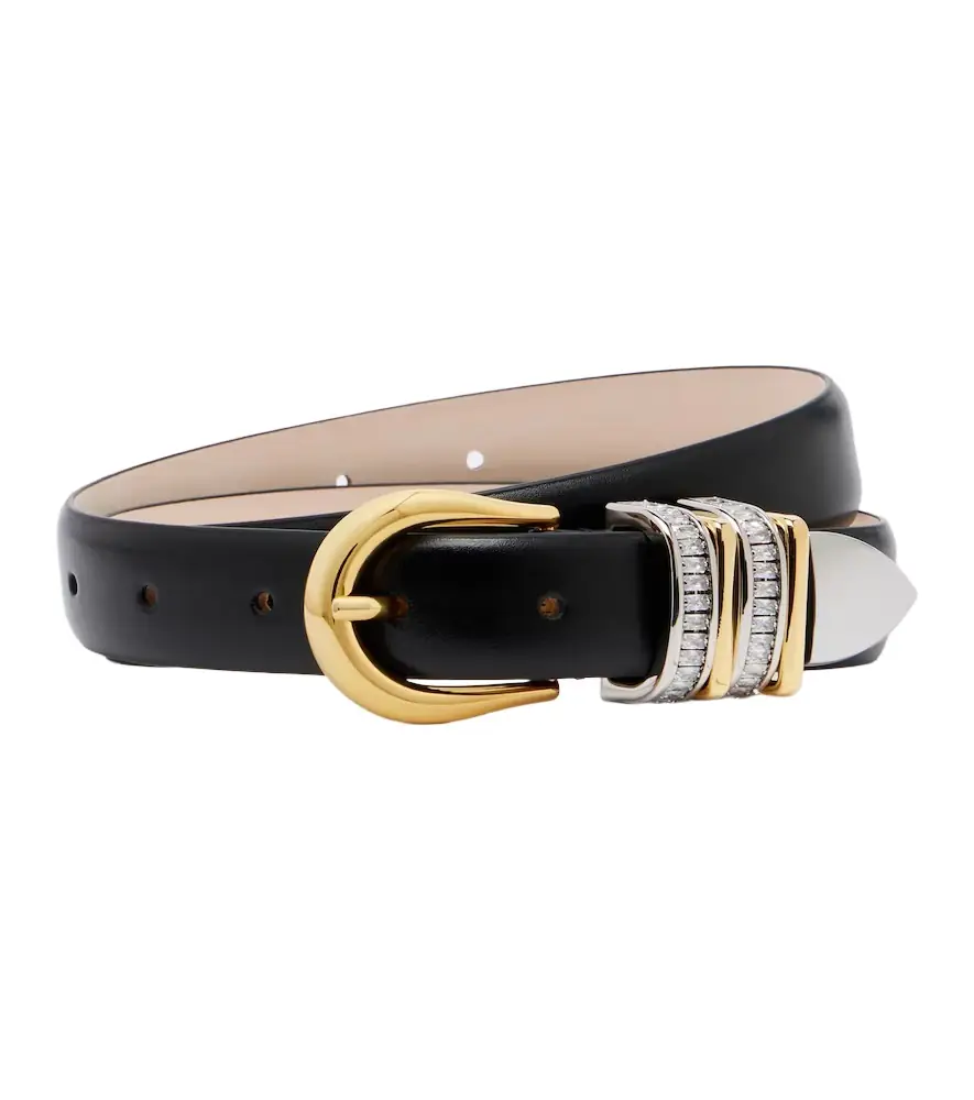 Dehanche Déhanche Hollyhock embellished leather belt