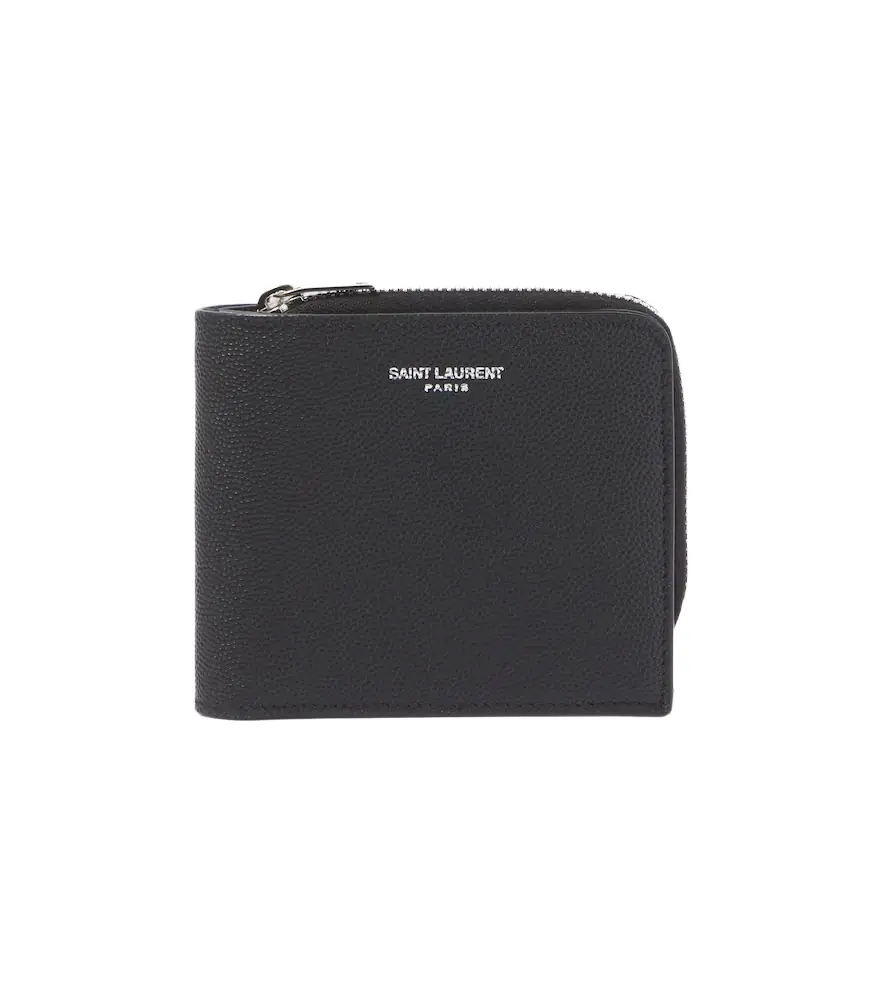 Saint Laurent East/West leather wallet