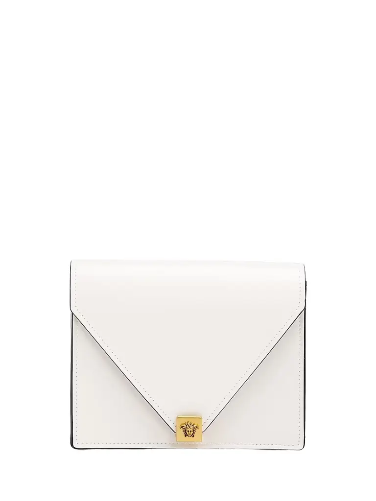 Versace Women's Severine Leather Mini Bag - White Gold - Women's Bags