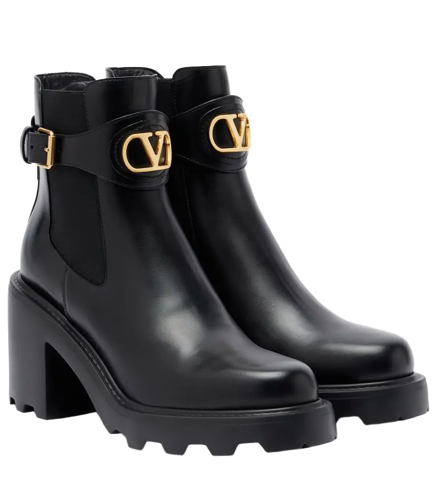 Valentino Garavani Beatle VLogo leather ankle boots