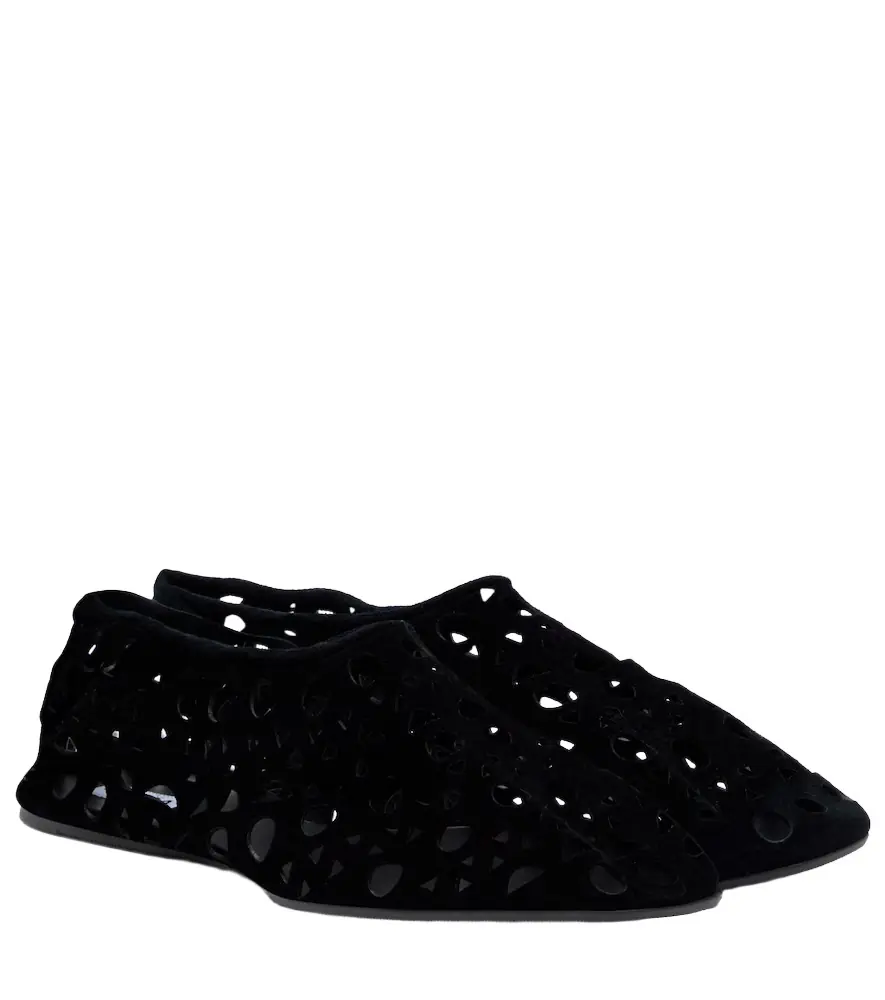 Alaia Alaïa Vienne suede ballet flats
